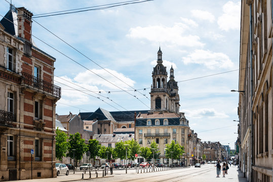NANCY, FRANCE - June 23, 2018: Street view in Nancy city, France