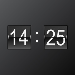 Split-flap flip counter - retro scoreboard with numemrals