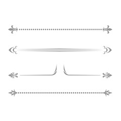 Decorative bookish lines - delimiters, separators and dividing vignettes