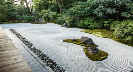 Zelfklevend Fotobehang Zen-tuin in Japan © forcdan