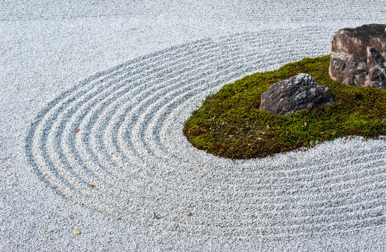 Zen Garden In Japan