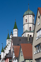 Obraz premium Stadtlandschaft von Biberach an der Riss