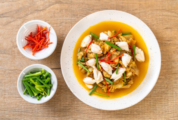 Fried crab with curry powder