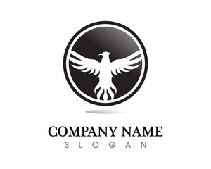 Falcon Wing Logo Template vector icon design