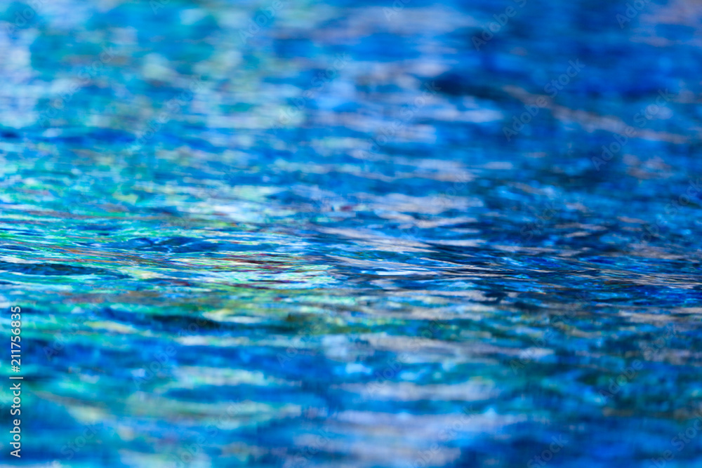 Wall mural the smooth water as an abstract background