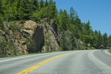 The road to Tremblant Quebec