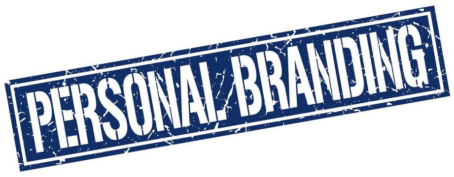 personal branding square grunge stamp