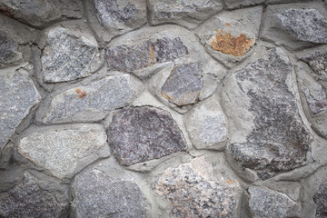 Gray stone wall. Shades of gray. Texture or background