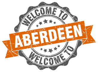 Obraz premium Aberdeen round ribbon seal