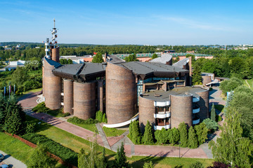 Katowice, Poland.  The church of the Exaltation of the Holy Cross and Our Lady Health of the Sick 