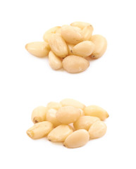 Pile of pine nuts isolated