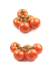 Ripe red tomato isolated