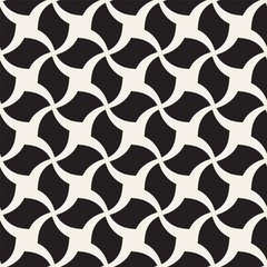Vector seamless geometric pattern - monochrome design. 