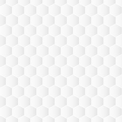 White decorative geometric texture. Seamless hexagonal pattern
