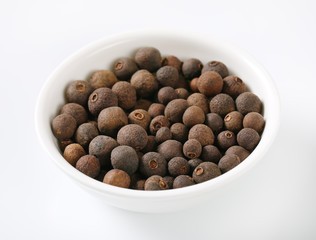 bowl of allspice berries