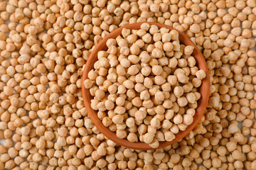 raw dried chickpeas