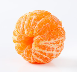 peeled ripe tangerine