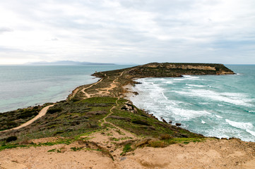 Die Küste von Tharros auf Sardinien