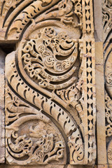 Indian ancient stone carving texture or background 