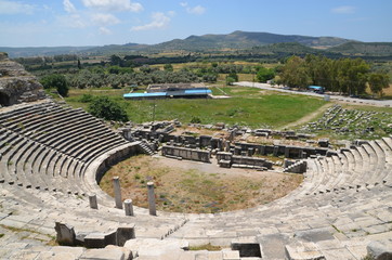 Miletus  Ancient Greek amphitheater landscape stone 