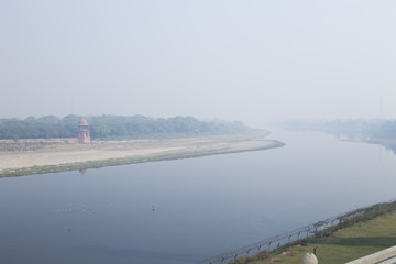 Yamuna river, near Taj Mahal, Agra, India