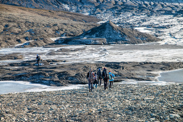 Die Landschaft der Hocharktis auf Spitzbergen