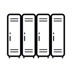 Lockers vector icon