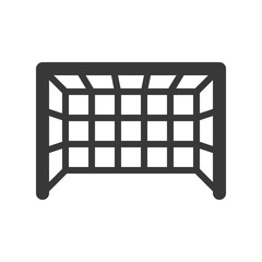 Goal net Soccer related solid icon