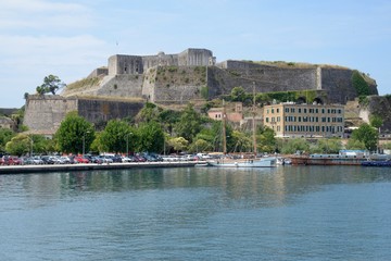 Fototapeta na wymiar La nouvelle citadelle de Corfou