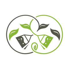 Green and Black Tea sign