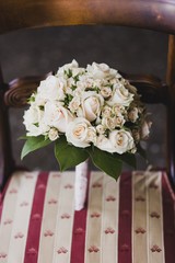 Colorful isolated bridal bouquet for a wedding