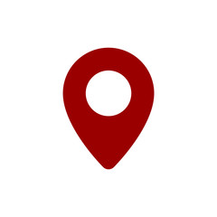 Location icon simple flat web navigation sign