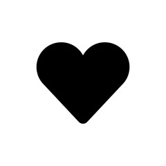 Heart icon simple flat web navigation sign