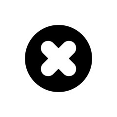 Fototapeta premium Close icon simple flat web navigation sign