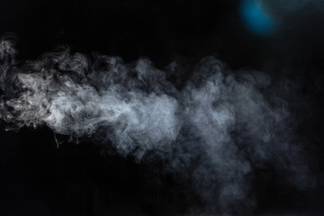 Smoke on black background