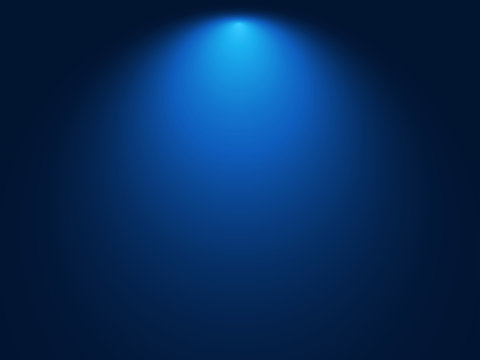 Gradient Blue Background. Spot Light Effect. Vector illustration