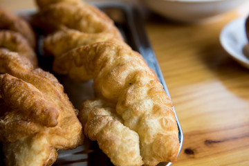 Chinese Deep Fried Dough on Table