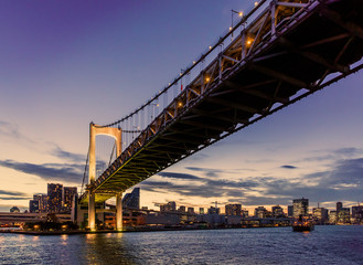 夕暮れの東京の街