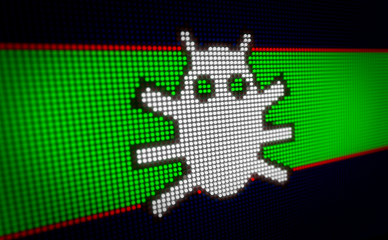 Virus symbol LED © Skórzewiak