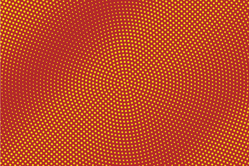 Red Halftone Circle Background