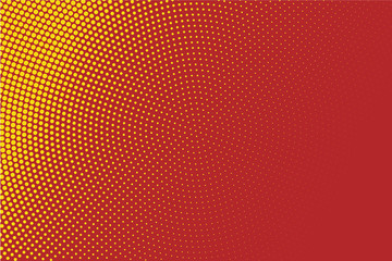 Red Halftone Circle Background