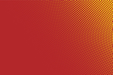Red Halftone Circle Background