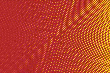 Obraz premium Red Halftone Circle Background