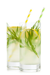 Tarragon lemonade drink