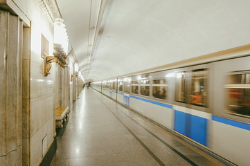Inside of old metro station