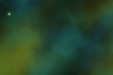 Colorful space nebula. Illustration, for use with projects on science, and education. Plasmatic nebula, deep outer space background with stars. Universe filled with stars, nebula and galaxy