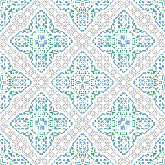 Decorative hand drawn seamless pattern. Tribal ethnic ornate decoration. Moroccan, Arabic, Indian, Turkish, ornament. Vector llustration.
