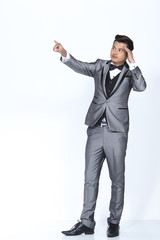 Figure, Business Man Stand in formal Suit