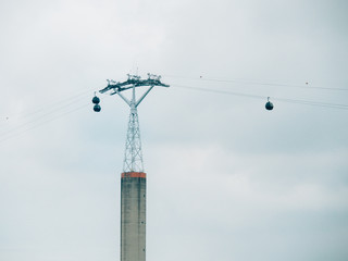 Obraz premium 27 June 2018 travel at Singapore Cable Car Sky pass to Sentosa Singgapore