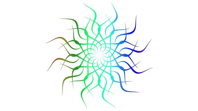 4k Abstract Looping Colorful Mandala Clip/
Animation of an abstract colorful looping mandala or celtic knot background